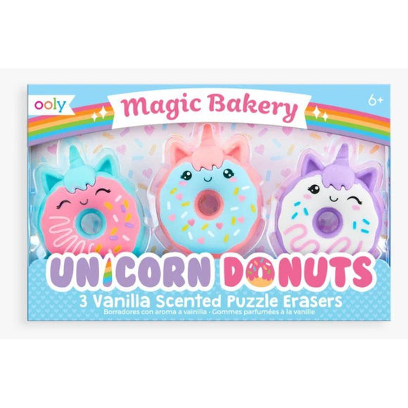 OOLY Unicorn Donut Erasers - hip-kid