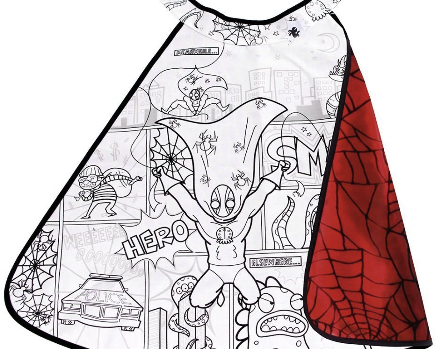 CEC Color-A-Cape Spider Superhero - hip-kid