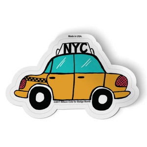 Badge Bomb Sticker - NYC Taxi - hip-kid