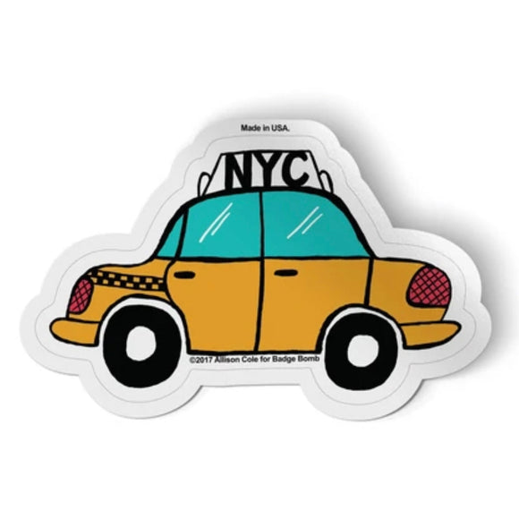 Badge Bomb Sticker - NYC Taxi - hip-kid