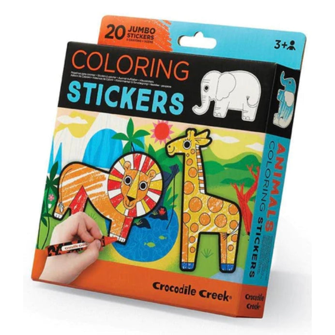 Crocodile Creek Coloring Stickers - Animals - hip-kid