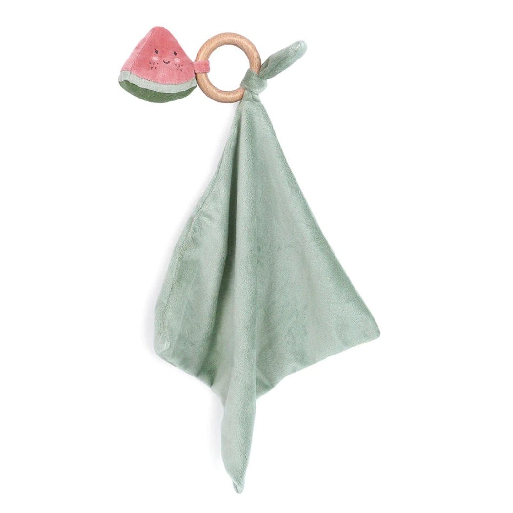 Mon Ami Water Melonie Wood Teether Security Blankie - hip-kid