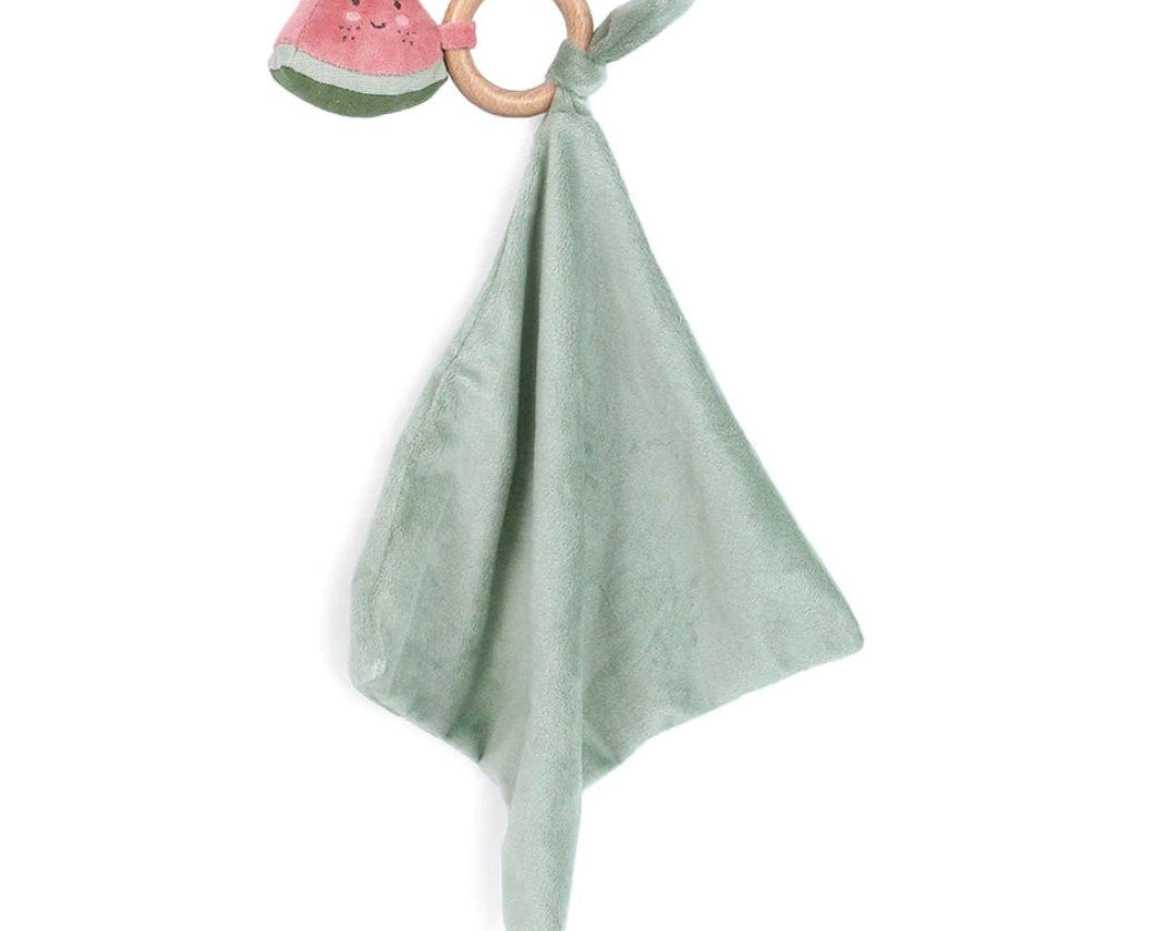 Mon Ami Water Melonie Wood Teether Security Blankie - hip-kid