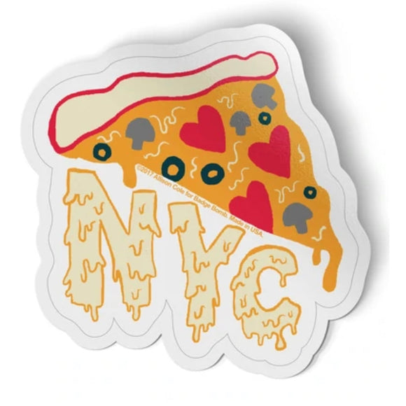 Badge Bomb Sticker - NYC Pizza - hip-kid