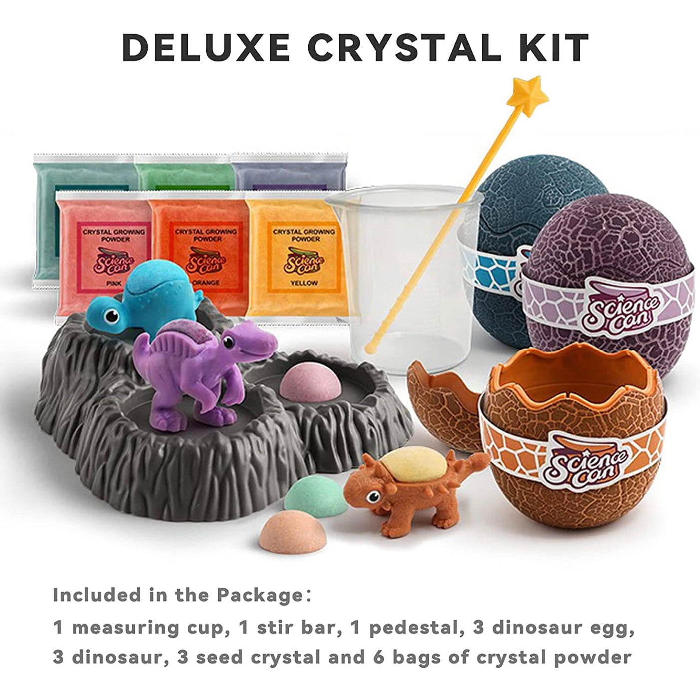 Science Can Crystal Dinosaur Growing Deluxe Kit - hip-kid