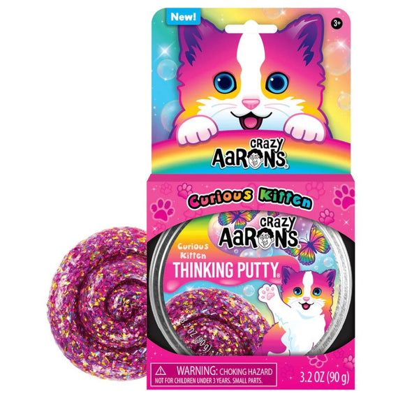 Crazy Aaron's Putty Pets - Curious Kitten Thinking Putty - hip-kid