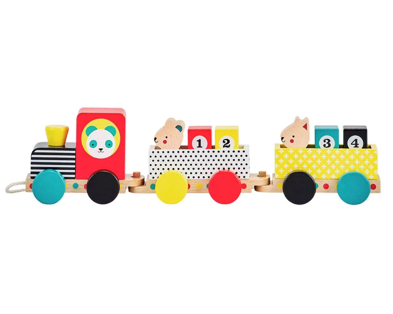 Petit Collage Animal Friends - Wooden Train - hip-kid