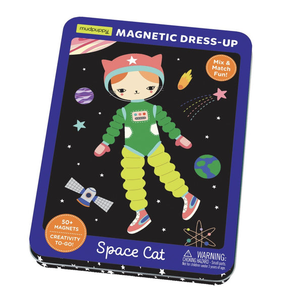 Mudpuppy Magnetic Dress Up - Space Cat - hip-kid