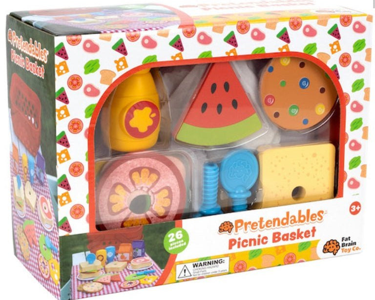 Fat Brain Toys Pretendables Picnic Basket Set - hip-kid