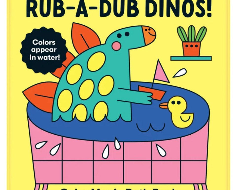 Rub-A-Dub Dinos Color Magic Bath Book - hip-kid
