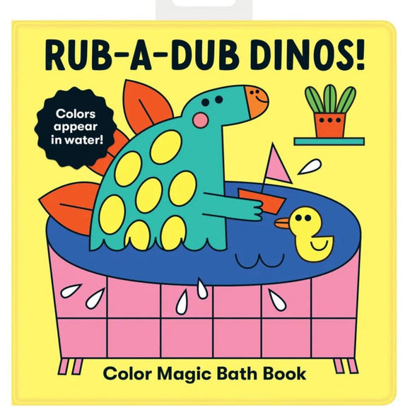 Rub-A-Dub Dinos Color Magic Bath Book - hip-kid