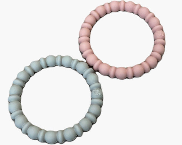 Three Hearts Teething Bracelet Set - hip-kid