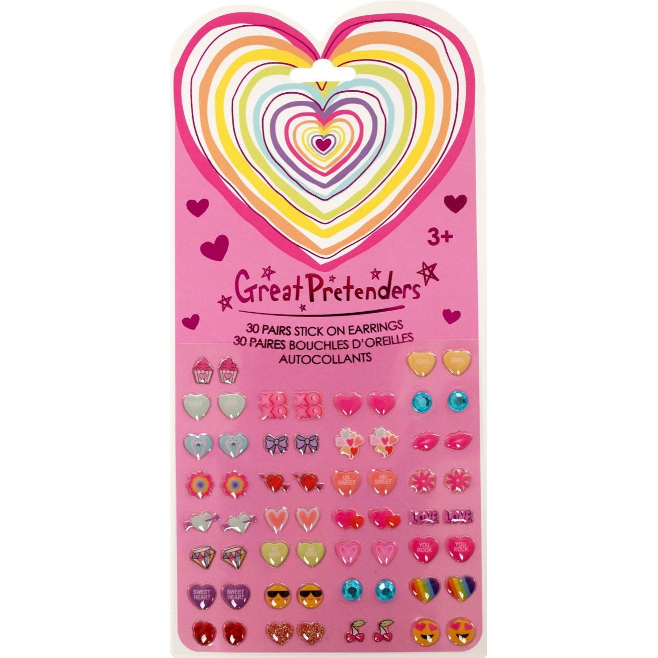 CEC Heart Sticker Earrings - hip-kid