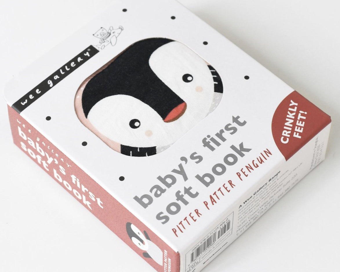 Wee Gallery Potter Patter Penguin Baby’s First Soft Book - hip-kid
