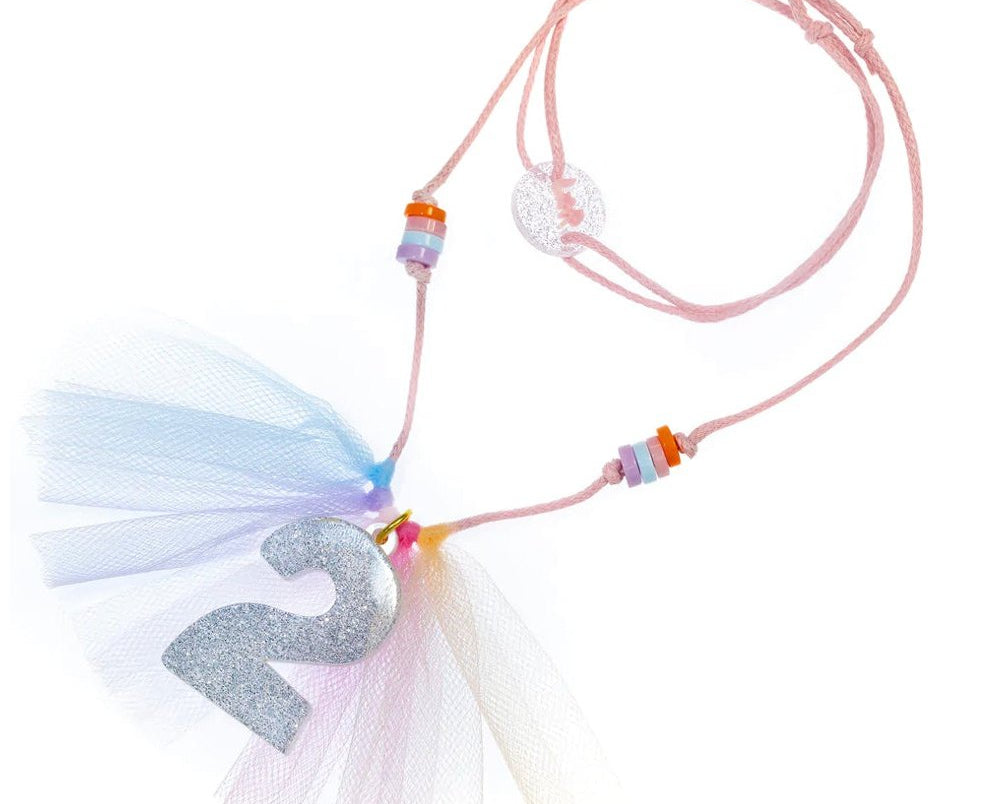 Lilies & Roses 2 Silver Glitter Necklace - hip-kid