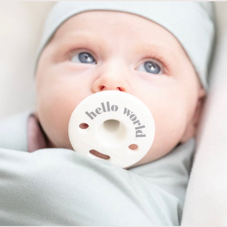 Bella Tunno Hello World Pacifier - hip-kid