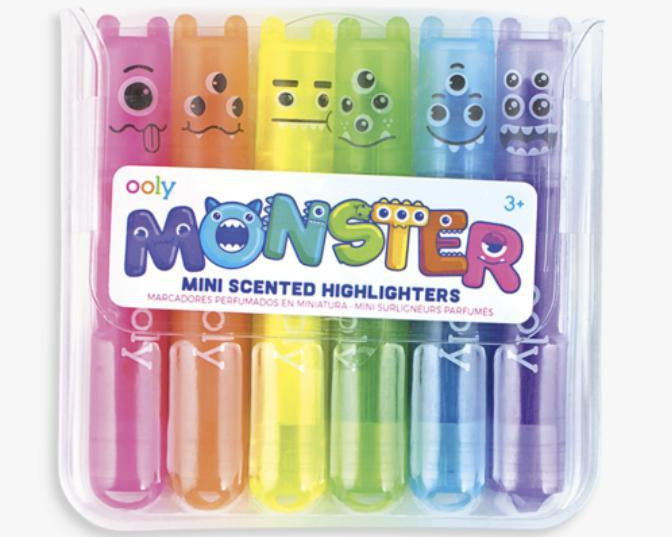 OOLY Monster Mini Scented Highlighters - hip-kid