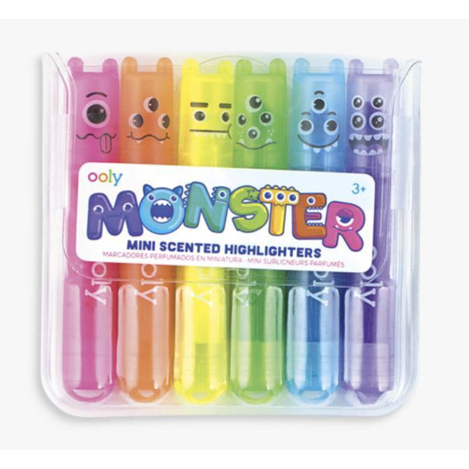 OOLY Monster Mini Scented Highlighters - hip-kid