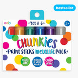 OOLY Chunkies Metallic Paint Sticks - set of 6 - hip-kid