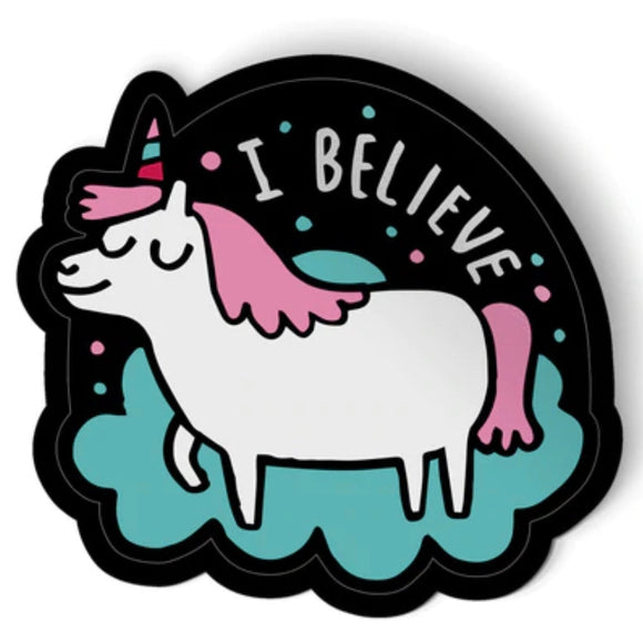 Badge Bomb Sticker - I Believe Unicorn - hip-kid