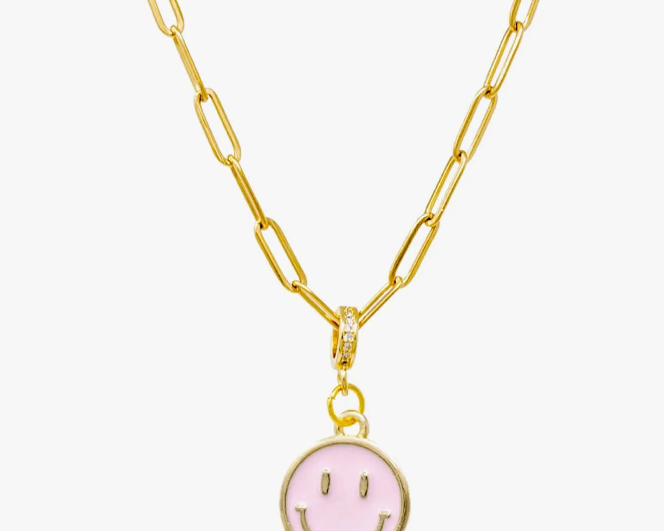 Zomi Gems Happy Face Necklace - hip-kid