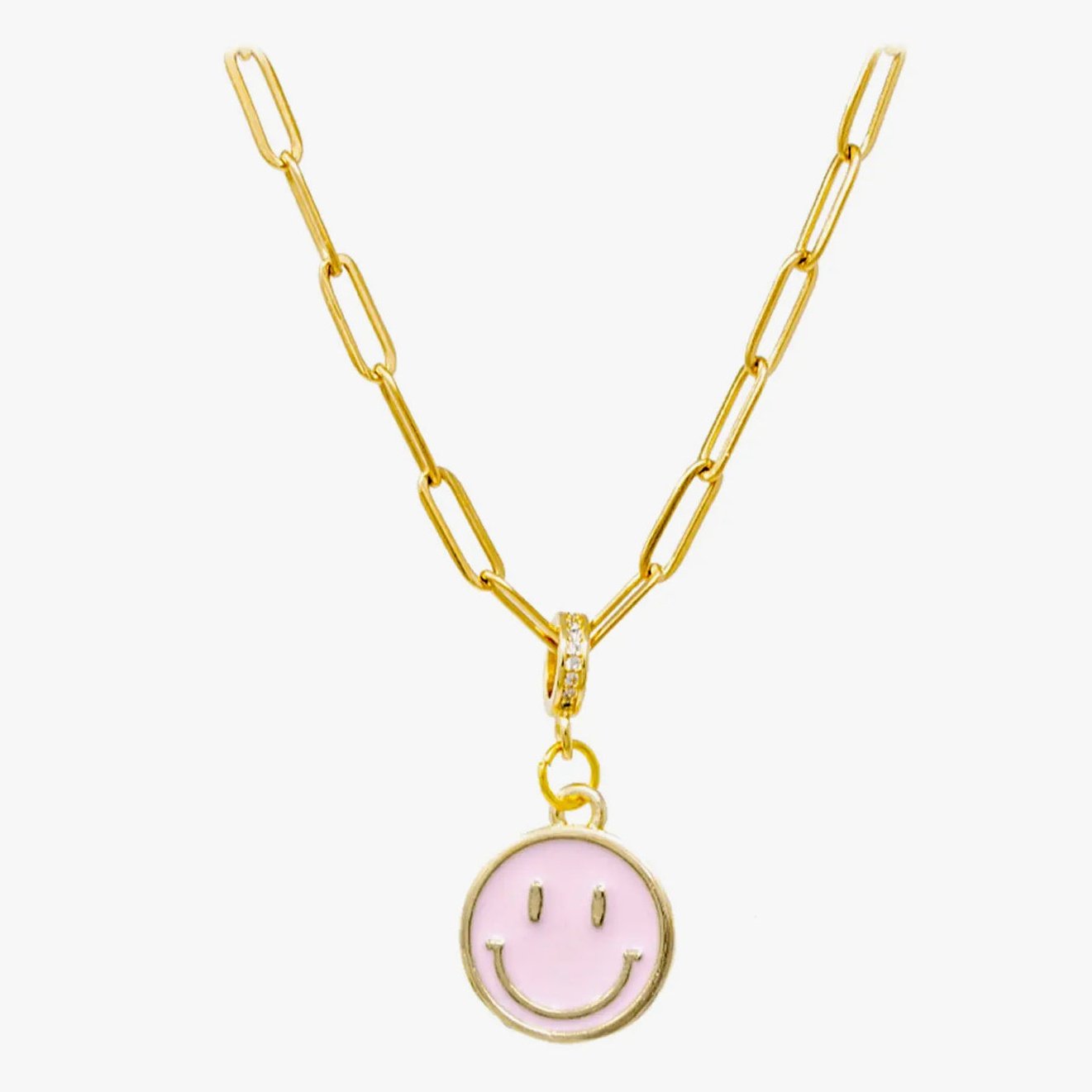 Zomi Gems Happy Face Necklace - hip-kid