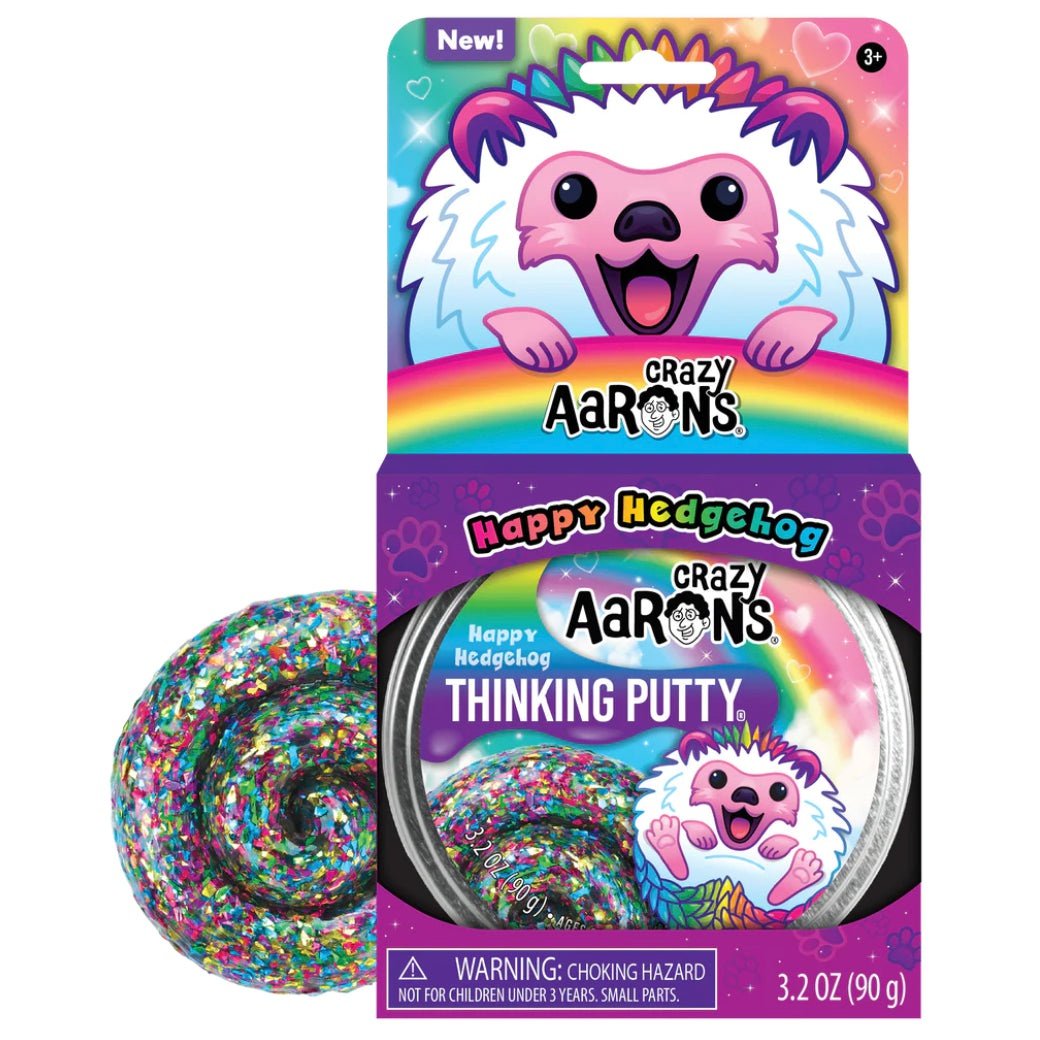 Crazy Aaron's Putty Pets - Happy Hedgehog Thinking Putty - hip-kid