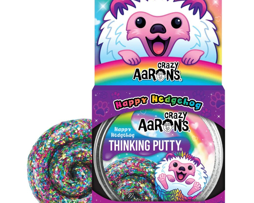 Crazy Aaron's Putty Pets - Happy Hedgehog Thinking Putty - hip-kid