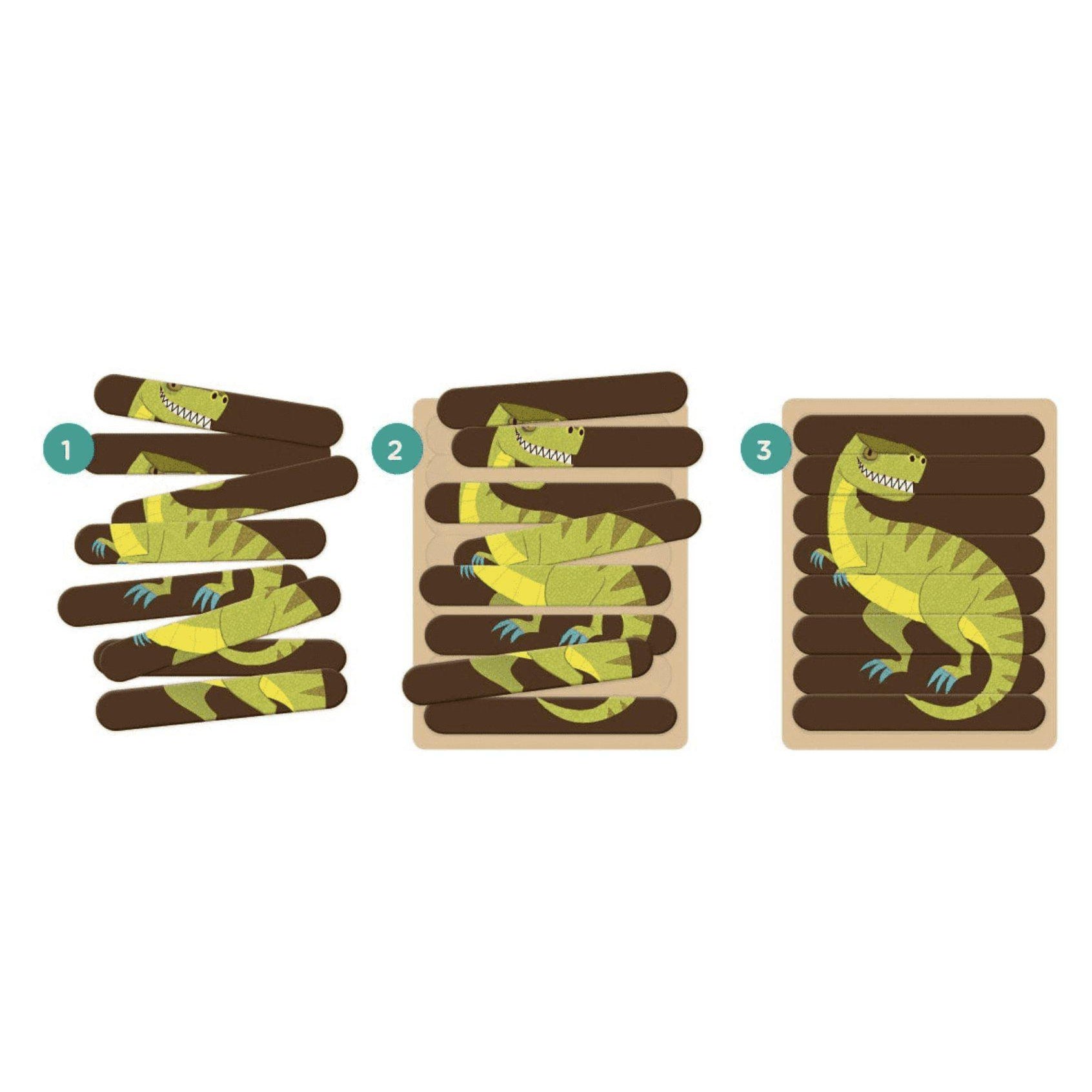 Mudpuppy Puzzle Sticks: Mighty Dinosaurs - hip-kid