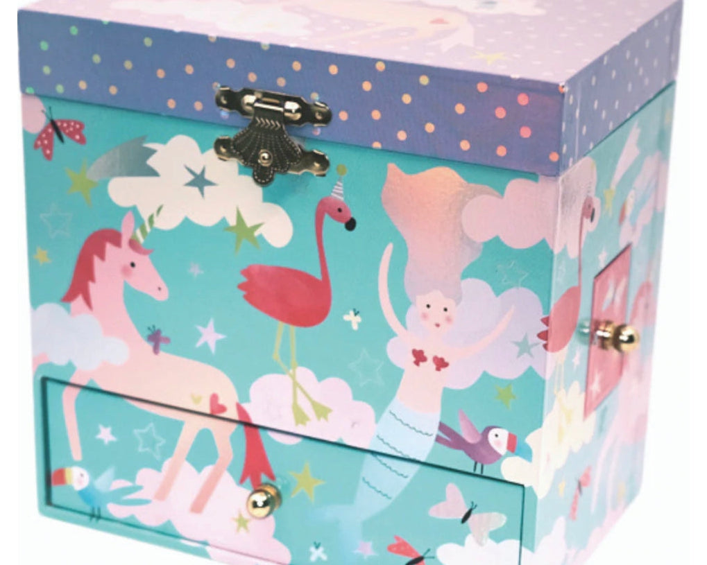 Floss & Rock Musical Jewelry Box with 3 Drawers - Fantasy - hip-kid