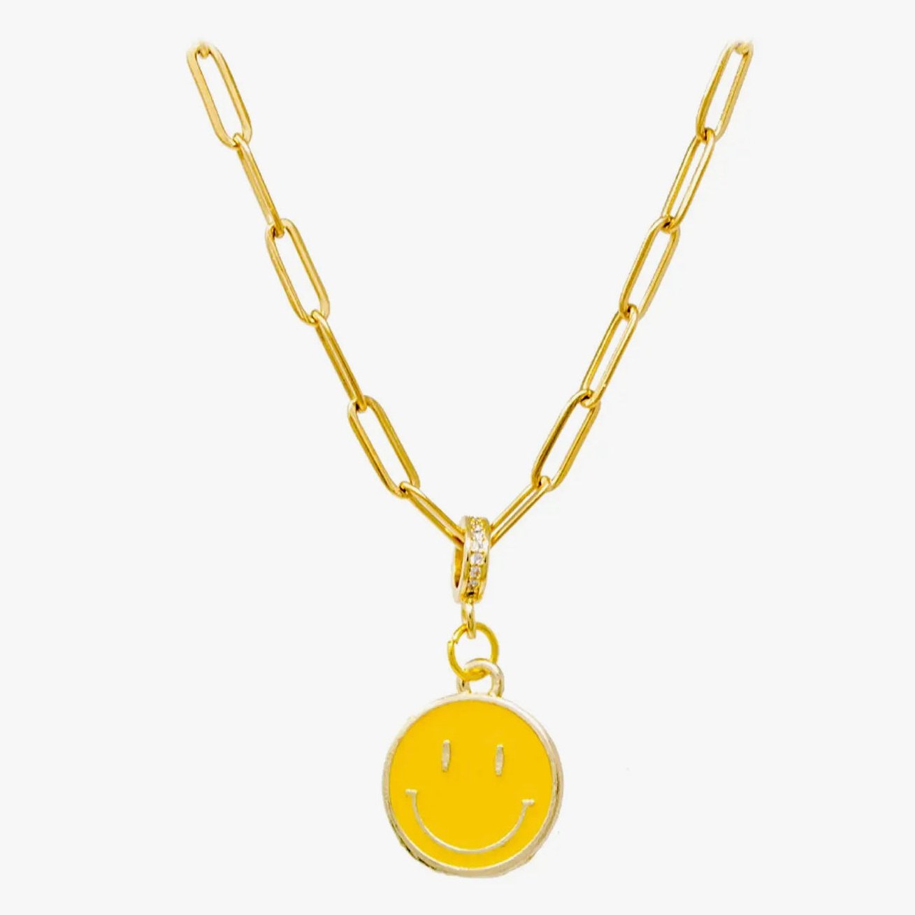 Zomi Gems Happy Face Necklace - hip-kid