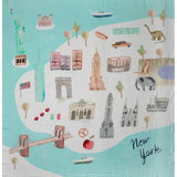 LouLou Lollipop Muslin Swaddle - New York City - hip-kid