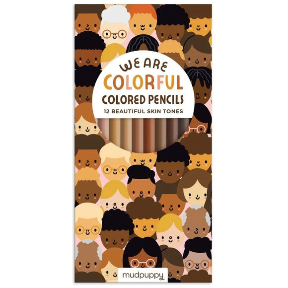 Mudpuppy We Are Colorful 12 Pencil Set - hip-kid