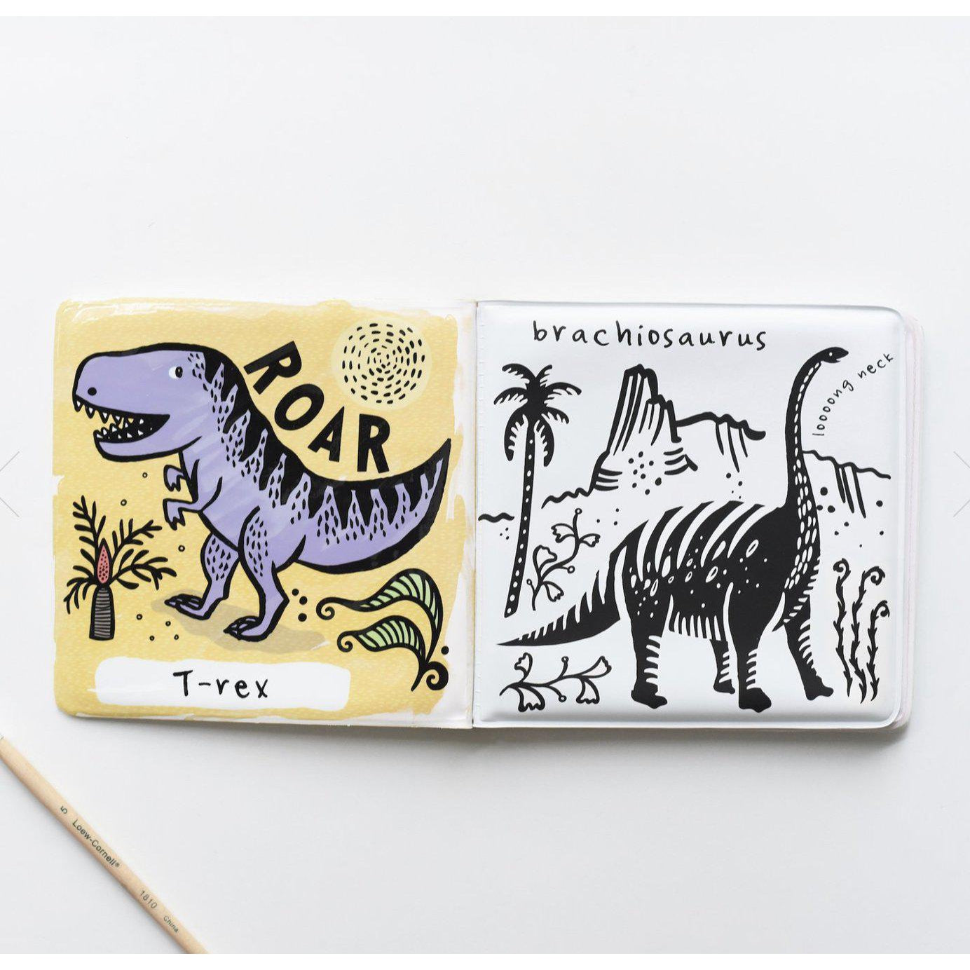 Wee Gallery Bath Book: Who Loves Dinosaurs? - hip-kid