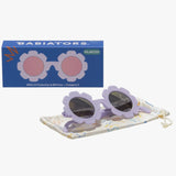 Babiators Polarized Flower: Irresistible Iris Lavender Mirrored Lens Sunglasses - hip-kid