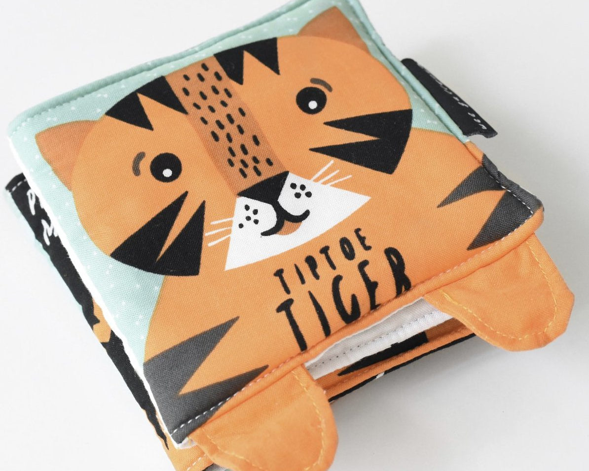 Wee Gallery TipToe Tiger Baby’s First Soft Book - hip-kid