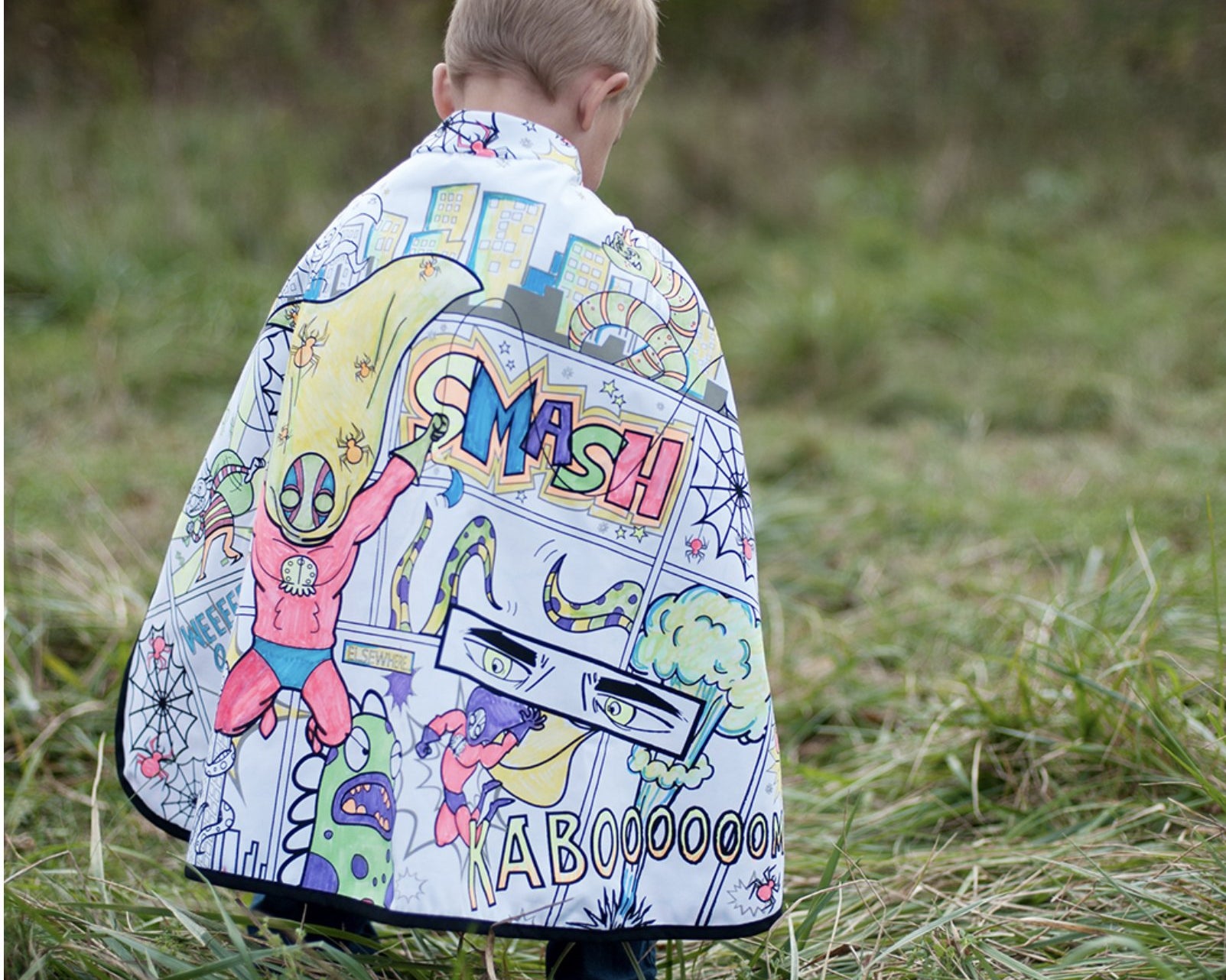 CEC Color-A-Cape Spider Superhero - hip-kid