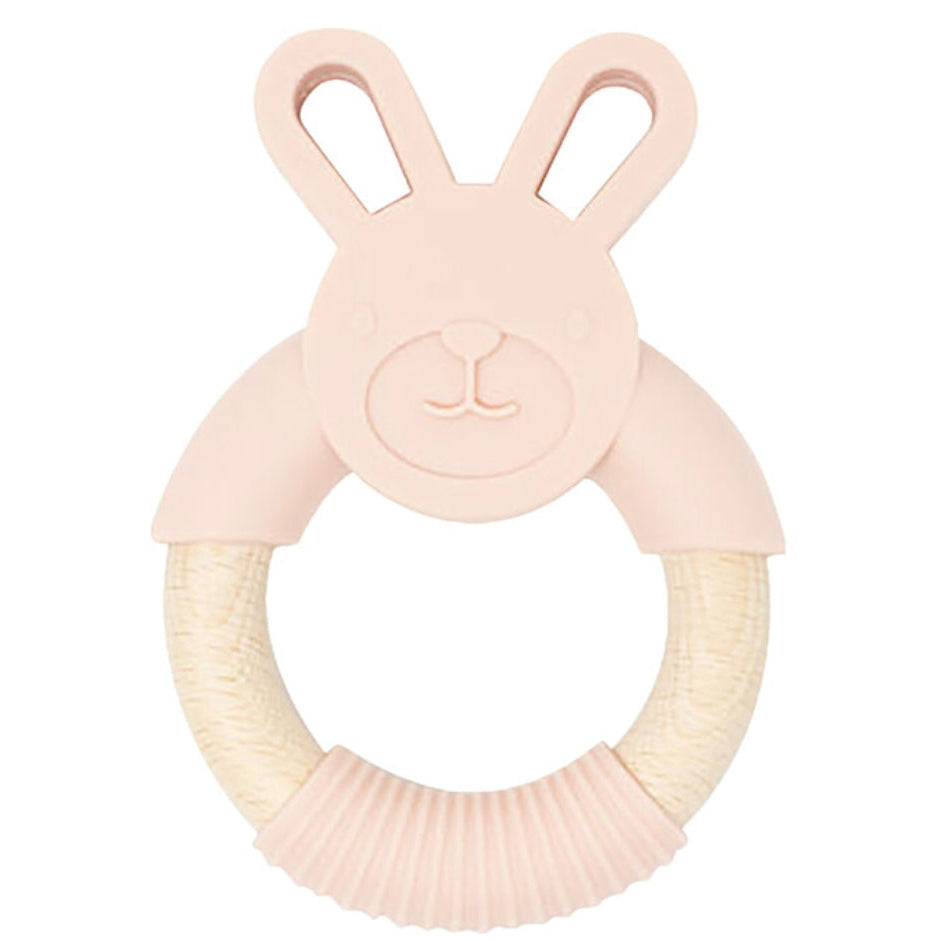 Three Hearts Bunny Ear Teether - hip-kid