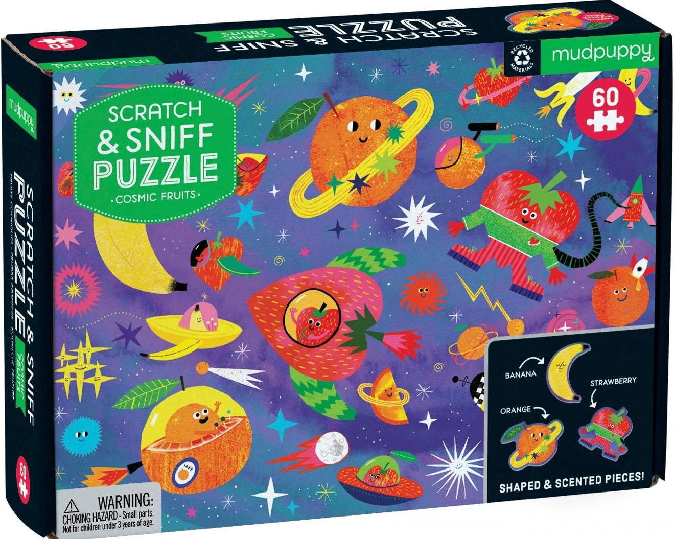 Cosmic Fruit Scratch and Sniff Puzzle - hip-kid