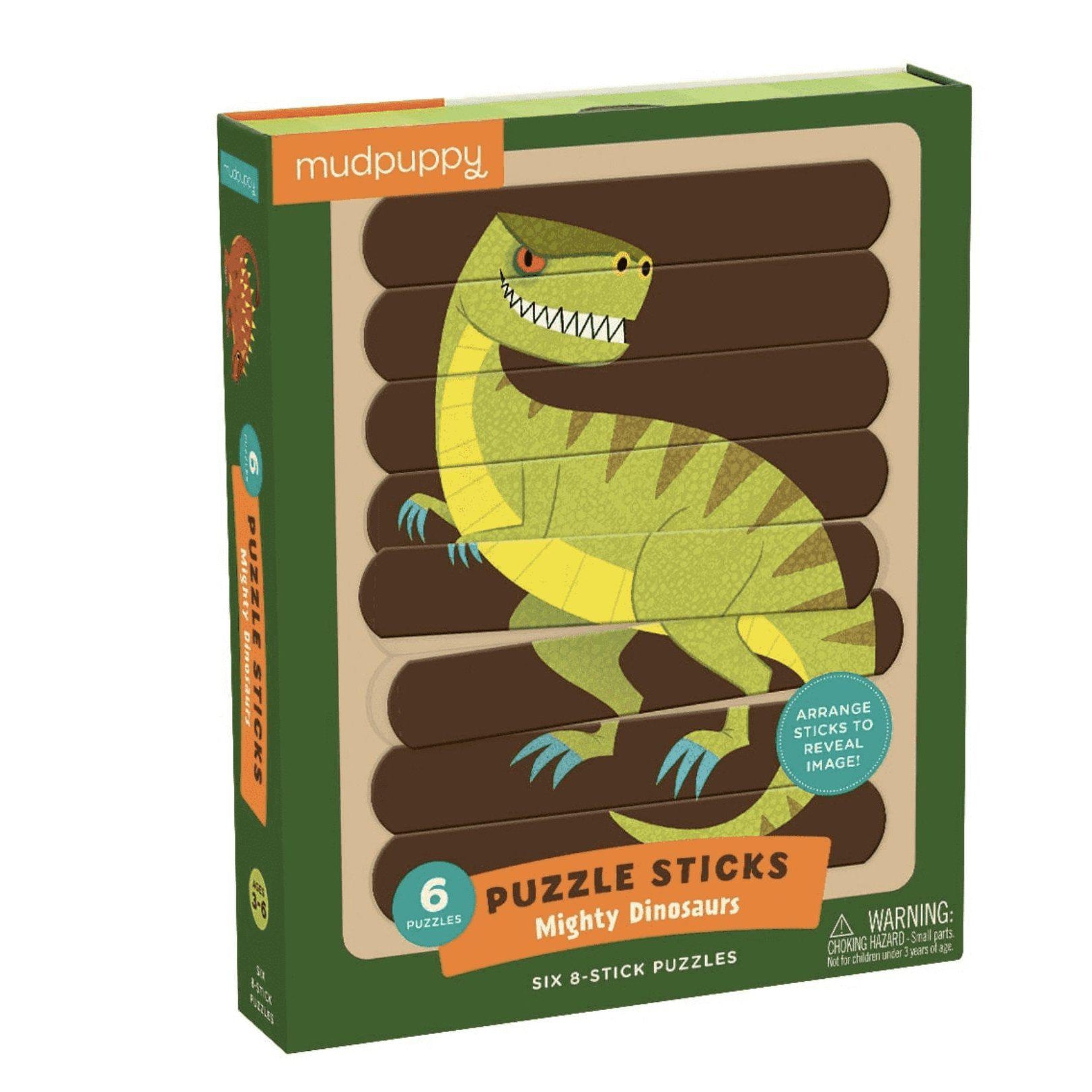 Mudpuppy Puzzle Sticks: Mighty Dinosaurs - hip-kid