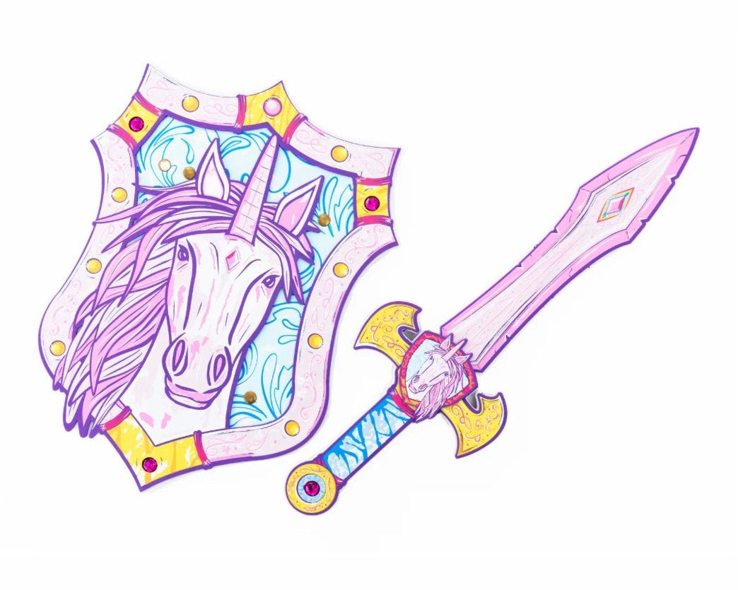 CEC Enchanted Unicorn Shield & Sword - hip-kid