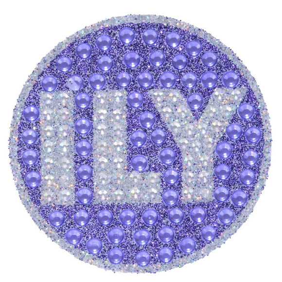 StickerBeans Purple ILY - hip-kid
