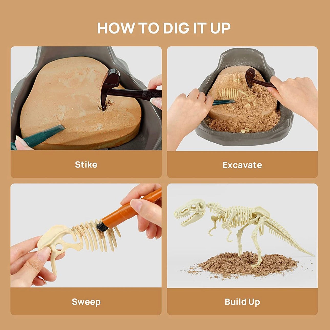 Science Can Tyrannosaurus Rex Dinosaur Fossil Dig Kit - hip-kid