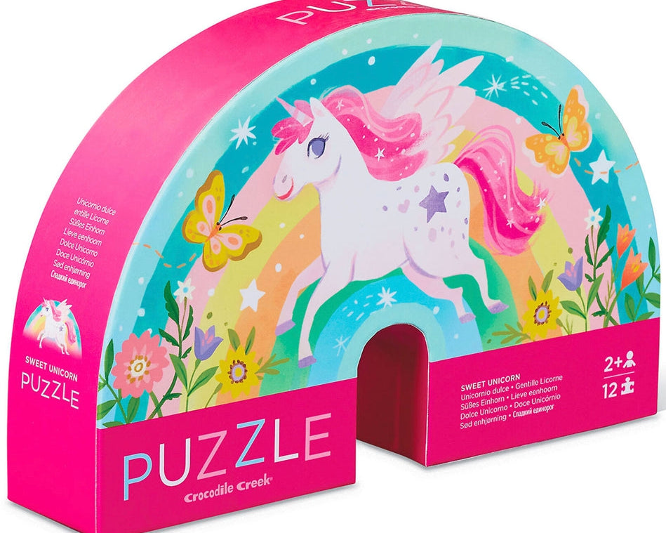 Crocodile Creek 12pc puzzle - Sweet Unicorn - hip-kid