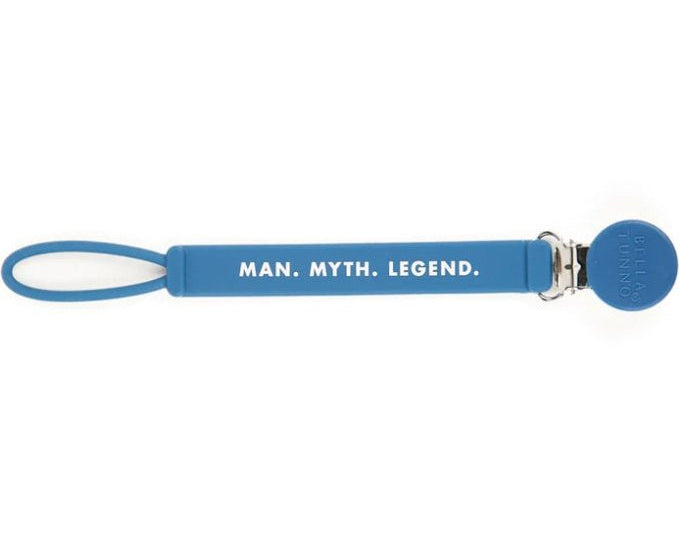 Bella Tunno Man Myth Legend Pacifier Clip - hip-kid