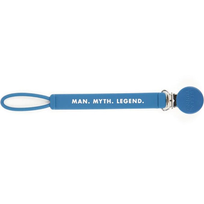 Bella Tunno Man Myth Legend Pacifier Clip - hip-kid