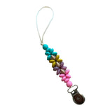 Three Hearts Mila Petite Pacifier Clip - hip-kid