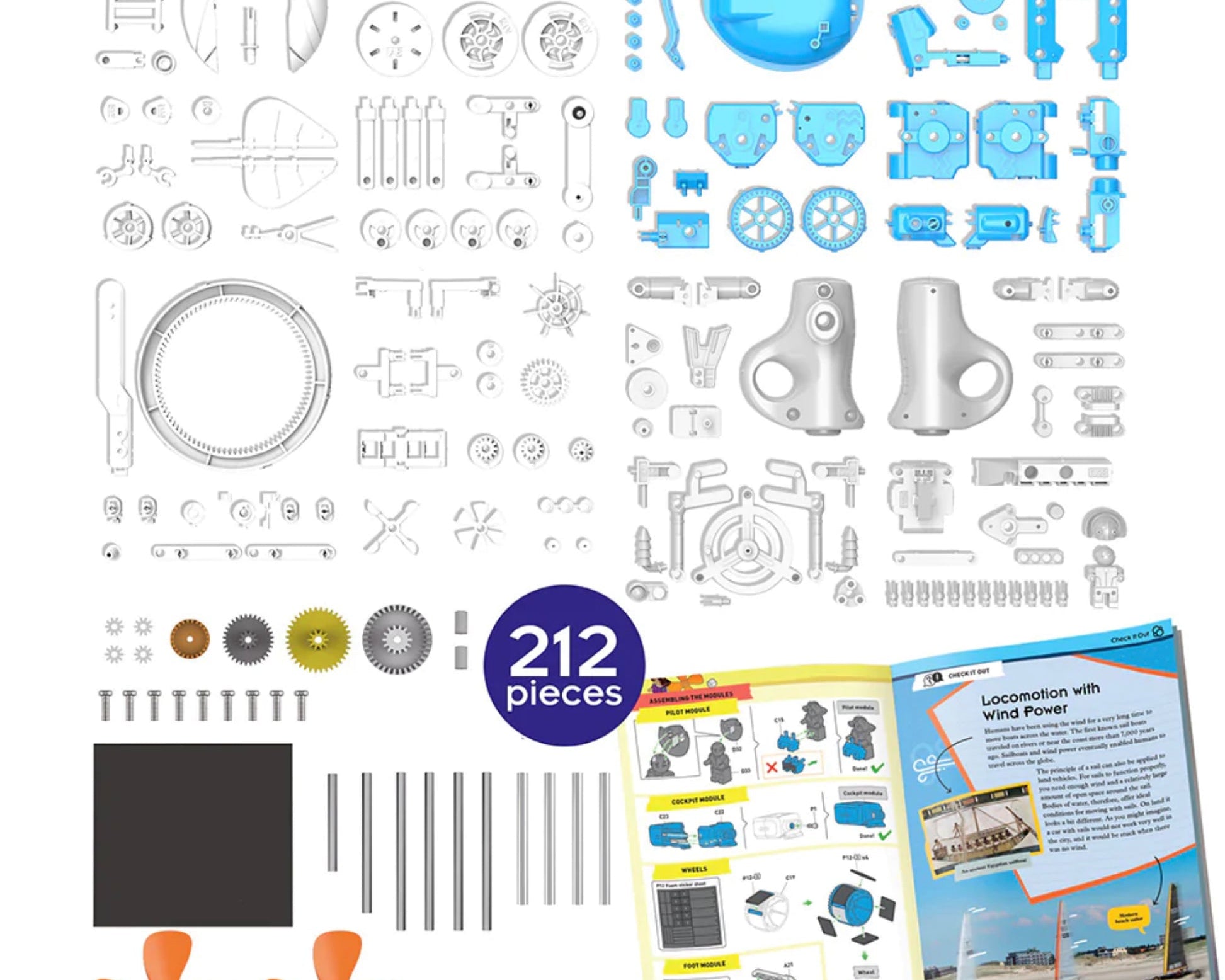 Thames & Kosmos Windbots: 6-in-1 Wind-Powered Machine Kit - hip-kid