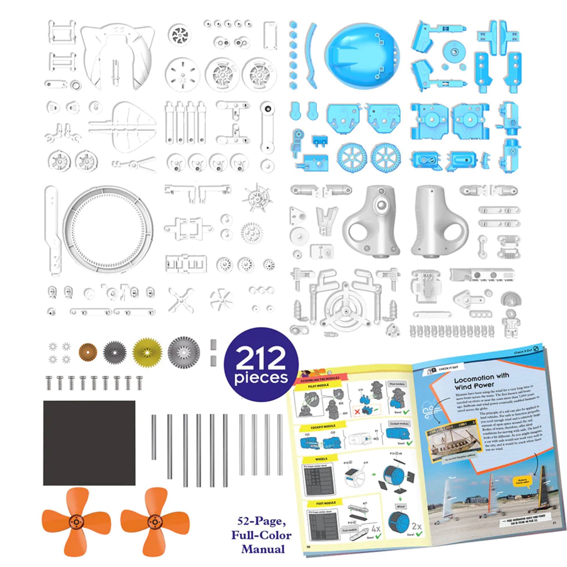 Thames & Kosmos Windbots: 6-in-1 Wind-Powered Machine Kit - hip-kid