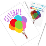Sticker Beans - Celebrate Greeting Card with Sticker - hip-kid